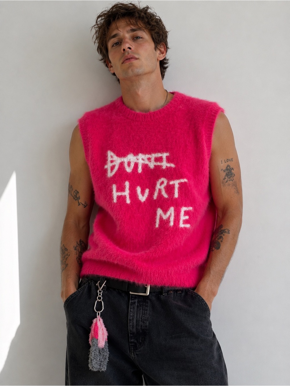 RARE Patrick Church Don’t Hurt Me Mohair Vest Limited Edition 1 / 100 Size L